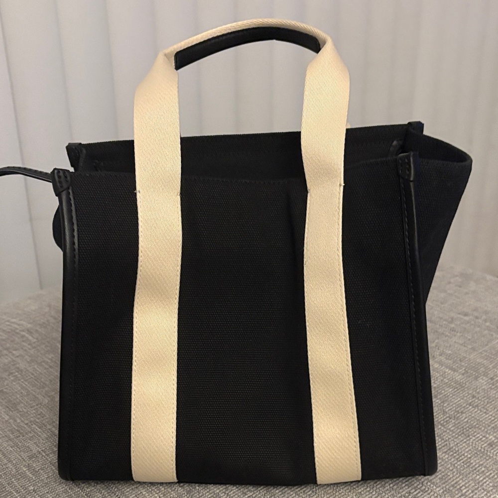 Kate Spade Black and Cream Canvas Tote Bag - Picture 3 of 8